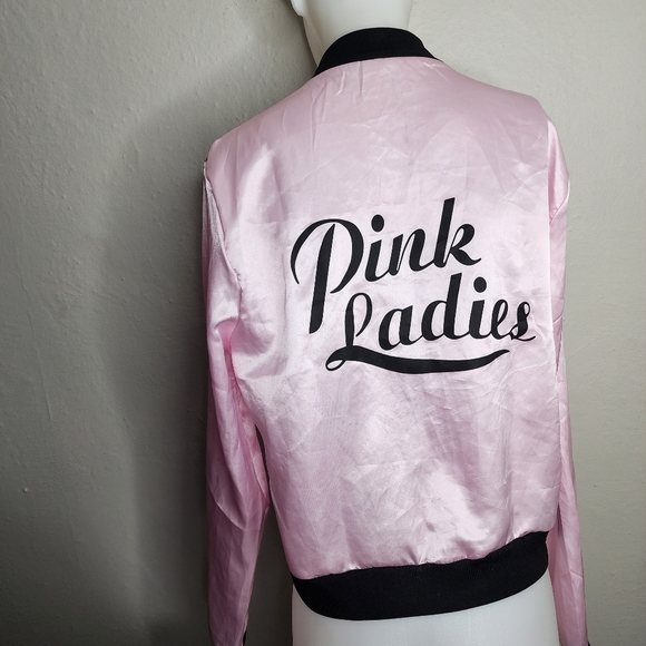 Pink Ladies Jacket Grease Medium Large - Picture 5 of 7